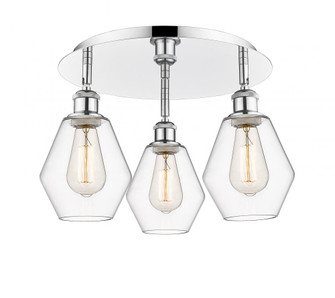 Cindyrella - 3 Light - 18 inch - Polished Chrome - Semi-Flush Mount (3442|516-3C-PC-G652-6)