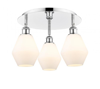 Cindyrella - 3 Light - 18 inch - Polished Chrome - Flush Mount (3442|516-3C-PC-G651-6)