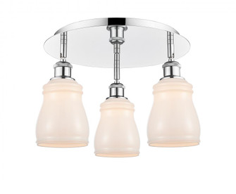 Ellery - 3 Light - 17 inch - Polished Chrome - Semi-Flush Mount (3442|516-3C-PC-G391)