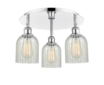 Caledonia - 3 Light - 17 inch - Polished Chrome - Semi-Flush Mount (3442|516-3C-PC-G2511)