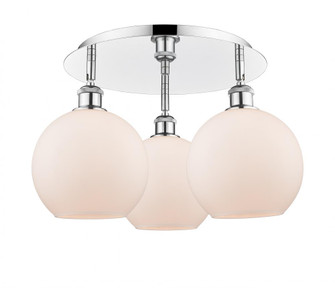Athens - 3 Light - 20 inch - Polished Chrome - Semi-Flush Mount (3442|516-3C-PC-G121-8)