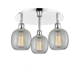 Belfast - 3 Light - 18 inch - Polished Chrome - Semi-Flush Mount (3442|516-3C-PC-G105)
