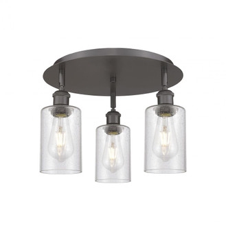 Clymer - 3 Light - 16 inch - Oil Rubbed Bronze - Semi-Flush Mount (3442|516-3C-OB-G804)