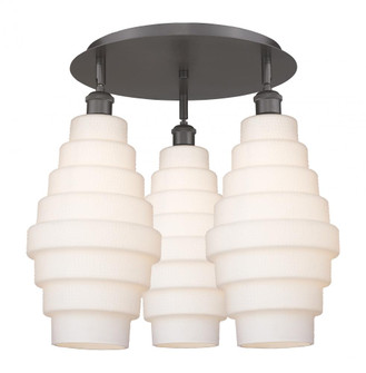 Cascade - 3 Light - 20 inch - Oil Rubbed Bronze - Semi-Flush Mount (3442|516-3C-OB-G671-8)