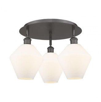 Cindyrella - 3 Light - 20 inch - Oil Rubbed Bronze - Semi-Flush Mount (3442|516-3C-OB-G651-8)
