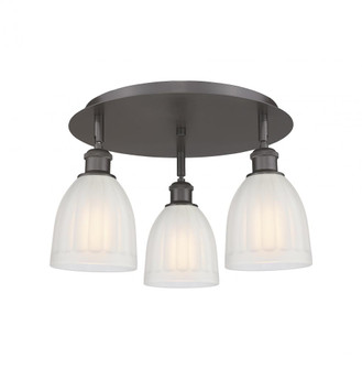 Brookfield - 3 Light - 18 inch - Oil Rubbed Bronze - Semi-Flush Mount (3442|516-3C-OB-G441)