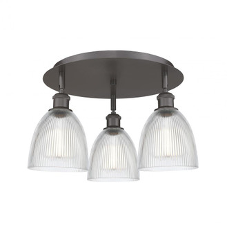 Castile - 3 Light - 18 inch - Oil Rubbed Bronze - Semi-Flush Mount (3442|516-3C-OB-G382)