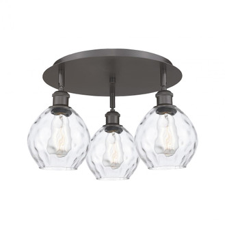 Waverly - 3 Light - 18 inch - Oil Rubbed Bronze - Semi-Flush Mount (3442|516-3C-OB-G362)