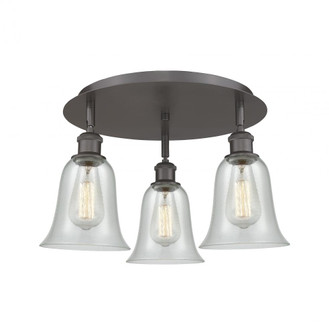 Hanover - 3 Light - 18 inch - Oil Rubbed Bronze - Flush Mount (3442|516-3C-OB-G2812)