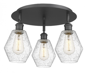 Cindyrella - 3 Light - 18 inch - Matte Black - Semi-Flush Mount (3442|516-3C-BK-G654-6)