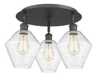 Cindyrella - 3 Light - 20 inch - Matte Black - Semi-Flush Mount (3442|516-3C-BK-G654-8)