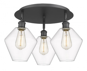 Cindyrella - 3 Light - 20 inch - Matte Black - Semi-Flush Mount (3442|516-3C-BK-G652-8)