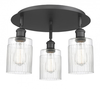 Hadley - 3 Light - 16 inch - Matte Black - Semi-Flush Mount (3442|516-3C-BK-G342)