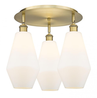 Cindyrella - 3 Light - 19 inch - Brushed Brass - Semi-Flush Mount (3442|516-3C-BB-G651-7)