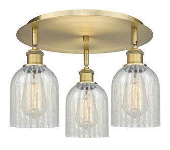 Caledonia - 3 Light - 17 inch - Brushed Brass - Semi-Flush Mount (3442|516-3C-BB-G2511)