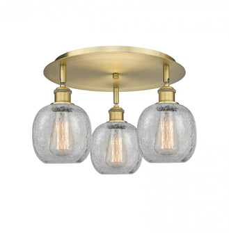 Belfast - 3 Light - 18 inch - Brushed Brass - Semi-Flush Mount (3442|516-3C-BB-G105)