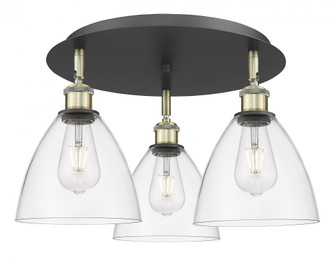 Bristol - 3 Light - 19 inch - Black Antique Brass - Semi-Flush Mount (3442|516-3C-BAB-GBD-752)