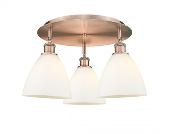 Bristol - 3 Light - 19 inch - Antique Copper - Semi-Flush Mount (3442|516-3C-AC-GBD-751)