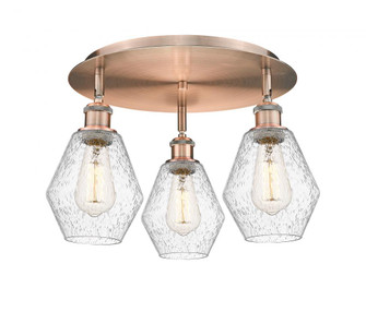 Cindyrella - 3 Light - 18 inch - Antique Copper - Semi-Flush Mount (3442|516-3C-AC-G654-6)