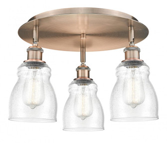 Ellery - 3 Light - 17 inch - Antique Copper - Semi-Flush Mount (3442|516-3C-AC-G394)