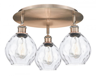 Waverly - 3 Light - 18 inch - Antique Copper - Semi-Flush Mount (3442|516-3C-AC-G362)