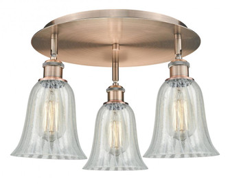 Hanover - 3 Light - 18 inch - Antique Copper - Flush Mount (3442|516-3C-AC-G2811)
