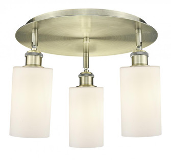 Clymer - 3 Light - 16 inch - Antique Brass - Semi-Flush Mount (3442|516-3C-AB-G801)