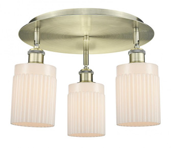 Hadley - 3 Light - 16 inch - Antique Brass - Semi-Flush Mount (3442|516-3C-AB-G341)