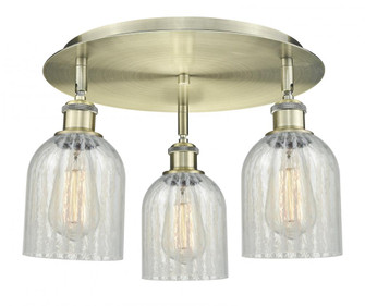 Caledonia - 3 Light - 17 inch - Antique Brass - Semi-Flush Mount (3442|516-3C-AB-G2511)