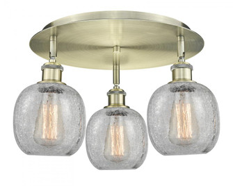 Belfast - 3 Light - 18 inch - Antique Brass - Semi-Flush Mount (3442|516-3C-AB-G105)