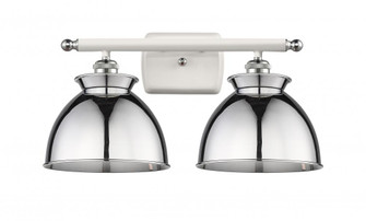 Adirondack - 2 Light - 18 inch - White Polished Chrome - Bath Vanity Light (3442|516-2W-WPC-M14-PC)