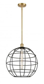 Lake Placid - 1 Light - 16 inch - Satin Gold - Mini Pendant (3442|516-1S-SG-CE-16-BK)