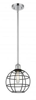 Lake Placid - 1 Light - 8 inch - Polished Chrome - Mini Pendant (3442|516-1S-PC-CE-8-BK)