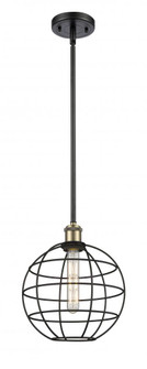 Lake Placid - 1 Light - 10 inch - Black Antique Brass - Mini Pendant (3442|516-1S-BAB-CE-10-BK)
