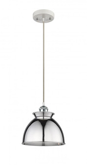 Adirondack - 1 Light - 8 inch - White Polished Chrome - Mini Pendant (3442|516-1P-WPC-M14-PC)