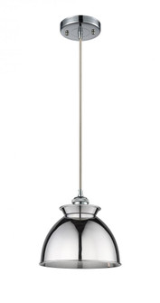 Adirondack - 1 Light - 8 inch - Polished Chrome - Cord hung - Mini Pendant (3442|516-1P-PC-M14-PC)