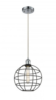 Lake Placid - 1 Light - 10 inch - Polished Chrome - Mini Pendant (3442|516-1P-PC-CE-10-BK)