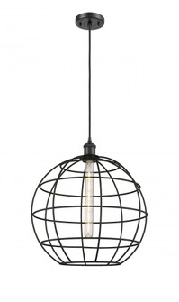 Lake Placid - 1 Light - 16 inch - Matte Black - Mini Pendant (3442|516-1P-BK-CE-16-BK)