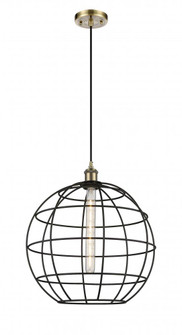 Lake Placid - 1 Light - 16 inch - Antique Brass - Mini Pendant (3442|516-1P-AB-CE-16-BK)