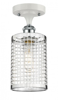 Nestbrook - 1 Light - 5 inch - White Polished Chrome - Semi-Flush Mount (3442|516-1C-WPC-M18-PC)