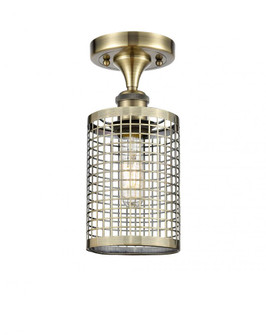 Nestbrook - 1 Light - 5 inch - Antique Brass - Semi-Flush Mount (3442|516-1C-AB-M18-AB)