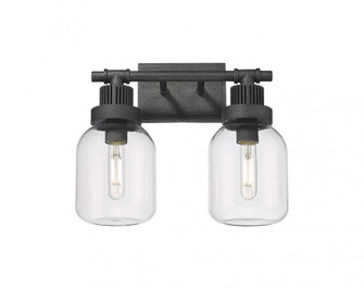 Somers - 2 Light - 15 inch - Weathered Zinc - Bath Vanity Light (3442|472-2W-WZ-G472-6CL)