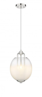 Fall Brook - 3 Light - 10 inch - Polished Nickel - Pendant (3442|453-3P-PN-G453-10WCL)