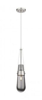 Milan - 1 Light - 4 inch - Satin Nickel - Pendant (3442|452-1P-SN-G452-4SM)