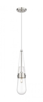 Milan - 1 Light - 4 inch - Satin Nickel - Pendant (3442|452-1P-SN-G452-4CL)