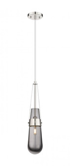 Milan - 1 Light - 4 inch - Polished Nickel - Pendant (3442|452-1P-PN-G452-4SM)