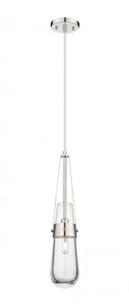 Milan - 1 Light - 4 inch - Polished Nickel - Pendant (3442|452-1P-PN-G452-4CL)