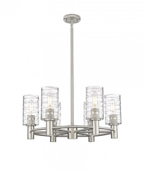 Crown Point - 6 Light - 24 inch - Satin Nickel - Chandelier (3442|434-6CR-SN-G434-7DE)