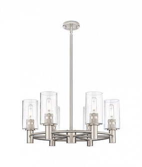Crown Point - 6 Light - 24 inch - Satin Nickel - Chandelier (3442|434-6CR-SN-G434-7SDY)