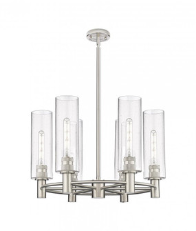 Crown Point - 6 Light - 24 inch - Satin Nickel - Chandelier (3442|434-6CR-SN-G434-12SDY)